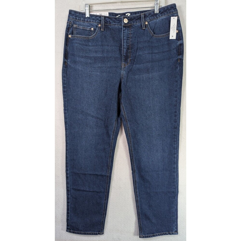 Seven7 - Women's - Slim Straight Leg Jeans - Size 14 - High Rise